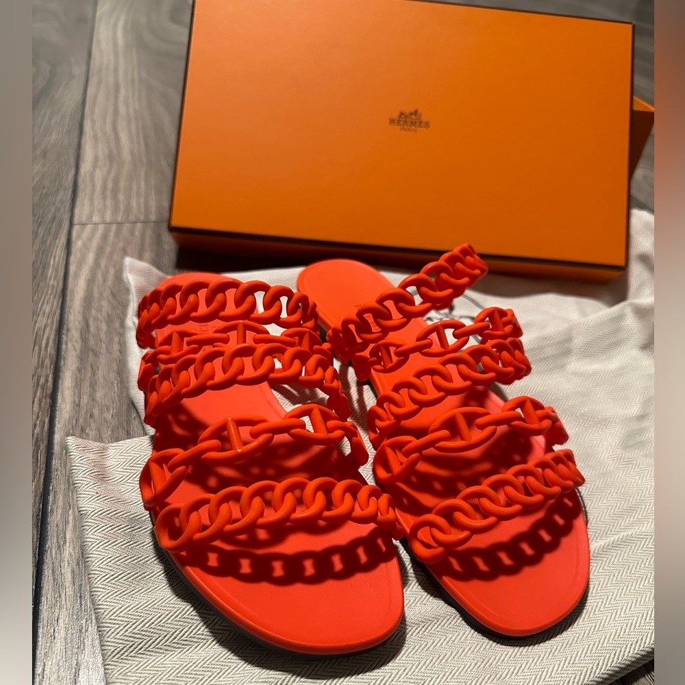HERMÉS CHAÎNE D’ANCRE SANDALS - Picture 9 of 11